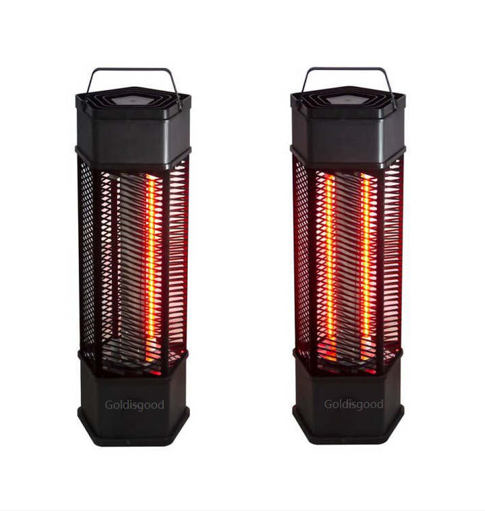 Infrared wall heater for bathroom